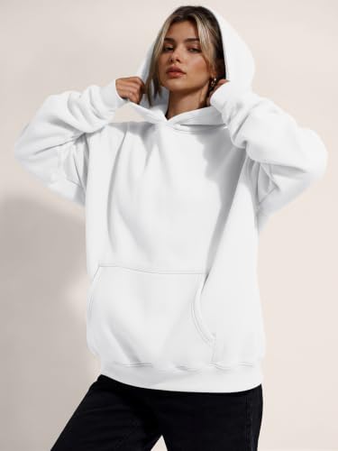 Image of Trendy Queen Women Oversized Hoodies Fall Outfits | Gentle Skin Feel, Aesthetic Drop Shoulder, Large Kangaroo Pocket, Seamless Daily Outfit Match