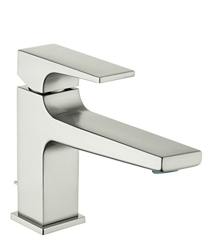 Super Cheap 🛒 hansgrohe Metropol Modern Low Flow Water Saving 1-Handle 1 6-inch Tall Bathroom Sink Faucet in Brushed Nickel, 32505821