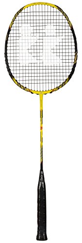 Image of KONEX Graphite Badminton Racquet (KK 018), 68 cm x 21 cm x 2 cm, Yellow