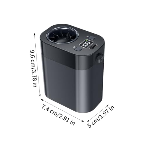 Ventilador de cintura portátil y enfriador personal ajustable con clip de gran flujo 3