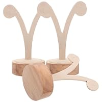 LALADEFIEE Set 3 Pezzi Espositore per Orecchini Y in Legno Base Stabile Organizer per Orecchini Multifunzione per Esposizione e Ordine in Casa o Negozio
