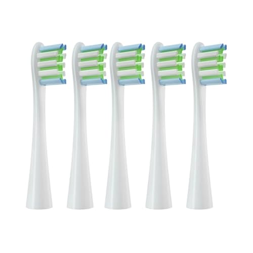 �u���V�w�b�h�AOclean X/X Pro Elite/One/Air/SE �d�����g���u���V�\�t�g�уm�Y���ƌ݊������� 5 �s�[�X/���b�g(5 pcs white)