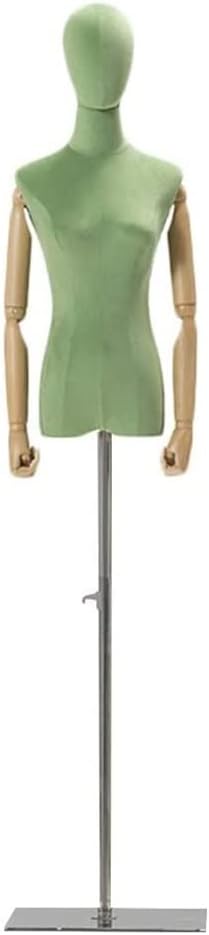 Dress Form Female Bust Mannequin Torso,Clothing Display Mannequins,Shopping Center/Clothing Store/Display Cabinet/Female Bust Model,Green,1,Small