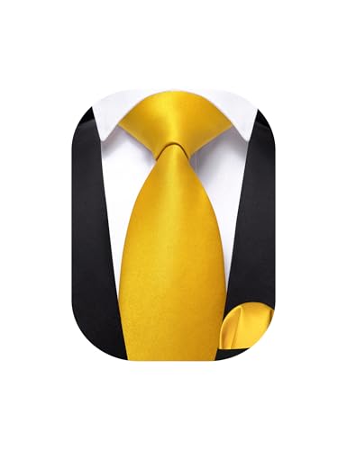 Image of Barry.Wang Boys Ties Pre-Tied Satin Solid Color Kids Tie Pocket Square Set Adjustable Formal Necktie Graduation School