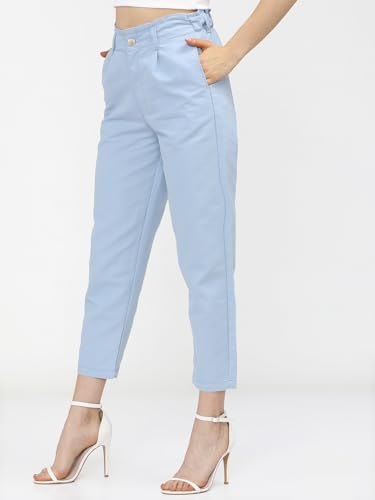 Image of Tokyo Talkies Women's Mom Fit Regular Jeans | Stretchable Mid-Rise Jeans Pant