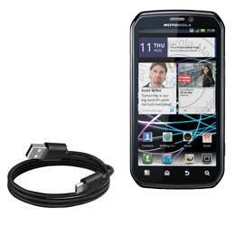 BoxWave Cable Compatible with Motorola Photon 4G - DirectSync Cable, Durable Charge and Sync