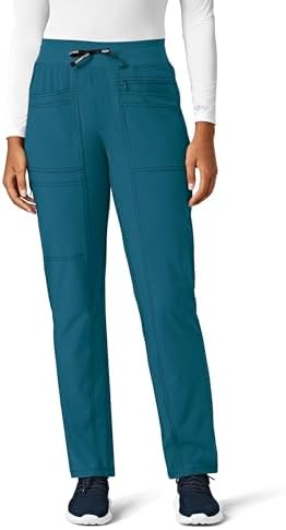 Carhartt Cross-Flex Scrubs for Women, Slim Leg Scrub Pant - Carib...