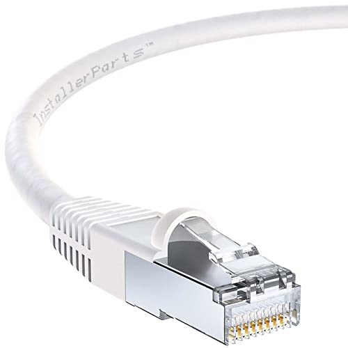 Cable Ethernet CAT6 blindado 5 FT patch cord blanco 5 pack miniatura 1