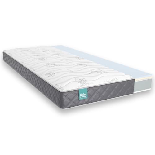 Don descanso MULHACEN Materasso Letto a Scomparsa, Memory Foam, Grigio, 105x200 cm