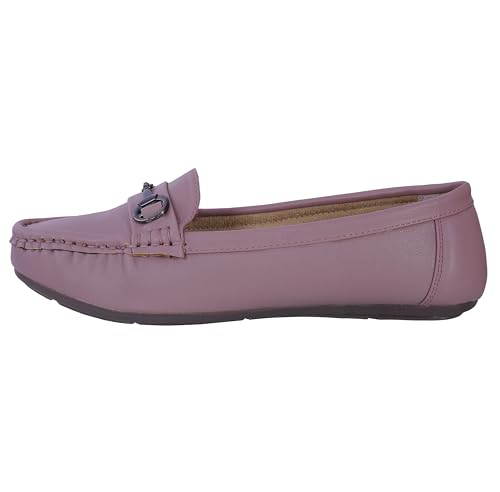 Image of CatBird Women's Metal Detail Slip-On Loafers | Cushioned Comfort Flats | Lightweight Office & Casual Shoes | Anti-Slip Sole Footwear