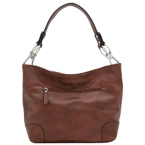 Image of Hobo Shoulder Bag with Big Snap Hook Hardware