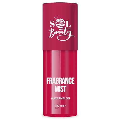 Sol Beauty Spray corporal con aroma a sandía, bruma corporal vegana que ayuda a mantener la piel hidratada y fresca, bruma corporal con fragancia de 150 ml.