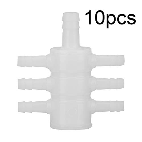 Bicaquu 10Pcs 1/6 White Water Separator Divider Soilless Cultivation Hydroponic Equipment Water Accessories