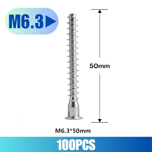 Tornillos confirmat hexagonales M6.3 x 50mm 100 unidades miniatura 2