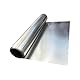 DRISSA 304 Edelstahl Rollenblatt Feinblech Blatt Folie,Für Handwerke Elektronische Geräte Silberton,Edelstahlblech Metallplatten Stahlblech Eisenblech,Dicke 0,1mm(Size:16.40ft(5m),Color:1.96ft（0.6m）)