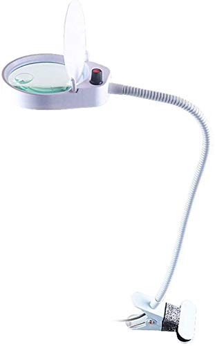Loupe éclairée pour la lecture et l'artisanat avec lampe utilitaire de table YSJNGF