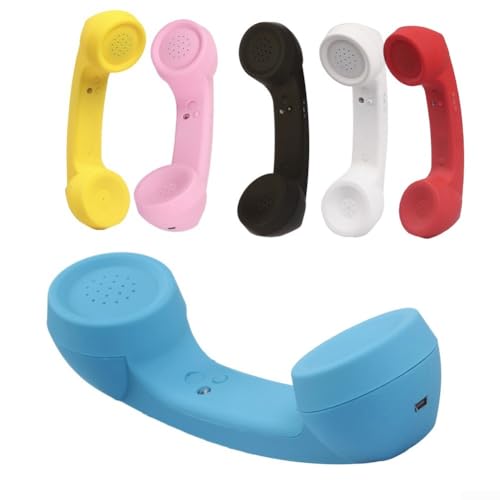 Auricular inalámbrico retro negro con micrófono externo y altavoz HD 4