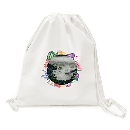 Beauty Gift sac en tissu pliable sur le thème de la nature et de la forêt