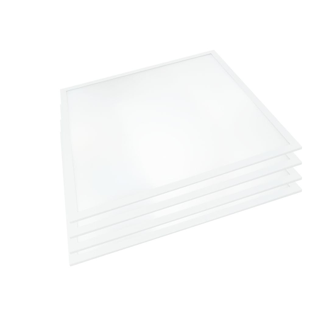 LED Panel 62x62 cm 36W 6000K Kaltweiß 3600lm UGR19 flimmerfrei blendfrei flache Einbauleuchte Rasterdecke 230V 620x620x0,9mm
