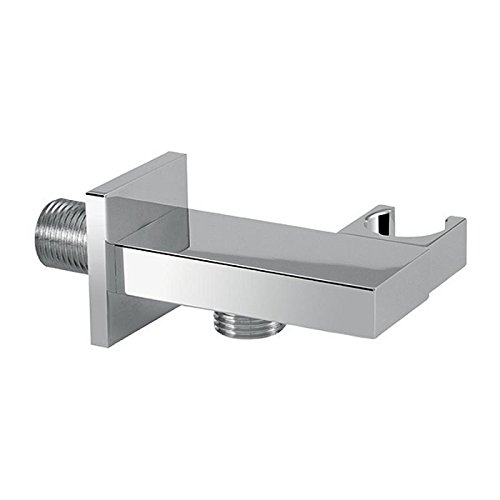 Design-Wandanschlussbogen 90 verchromt flache Ausf.