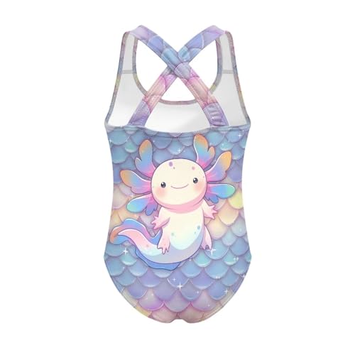 Kid One Piece Swimsuit with Cross Back Girls Summer Sleeveles Swimwear for 5-14 Years2