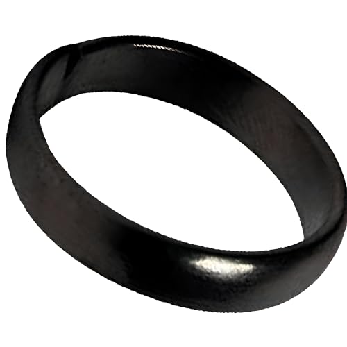 Image of Men's Black Horse Shoe Iron Ring - Adjustable