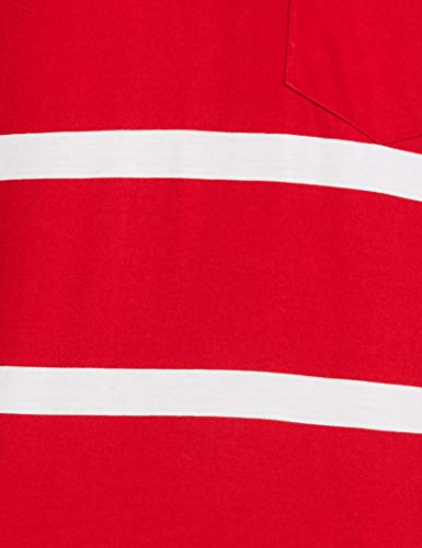 Image of Cazibe Men's Striped Regular fit T-Shirt (CZ9003 Red L)