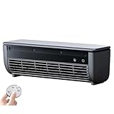 No Drilling Wall Mounted Ac Unit for Bedroom, Wireless Charging Air Conditioner, 6000mah Mini Portable Cooling Fan with Remote, Wall Mounted Air Conditioner(Gray)