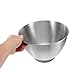 TOYANDONA Large Stainless Steel Mixing Bowl Deepened Food Container for Baking and Cooking Capacity Easy to Clean and Maintain Versatile Kitchen Tool for All Mixing Needs