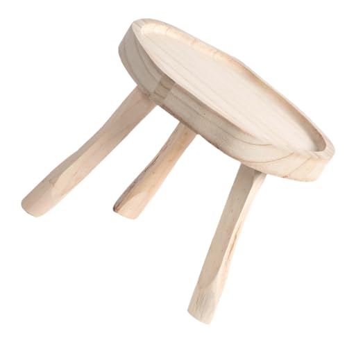 OSALADI Supporto per Piante in Legno Massello Sgabello Portavasi da Interno ed Esterno Piedistallo Rustico per Vasi di Fiori per Giardino Casa e Ufficio Struttura Stabile e