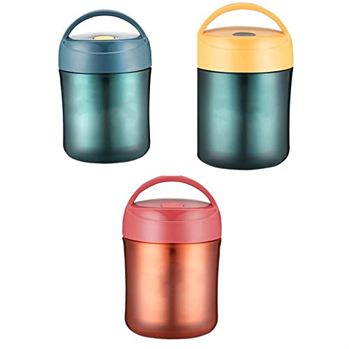 JIAOYKJ Soep Cup Lunch Bento Box RVS Thermos Lekvrije Voedsel Container Thermische Cup Vacuüm Flessen (Kleur: 02, Maat… - Image 3