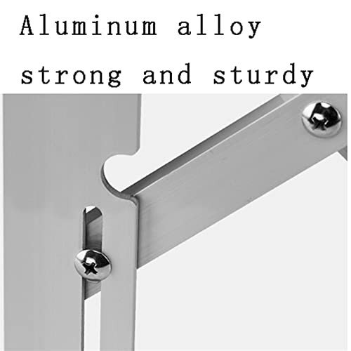 Wall Mounted Space-Saver Clothes Household Easy Storage Drying Rack Folding 4 Drying Rods Washing Cloth Line Airer Bathroom Towel Rail Bar Hooks Retractable Clothes Dry Racks (Size Selfless dedication - Image 9