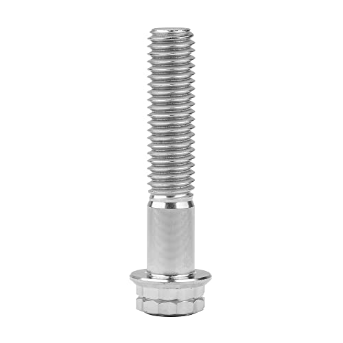Image of Titanium Flange 12 Point Head M8 x15 20 25 30 35 40 45 50 55 60 65mm Screw Bolt Pack of 4 (M8x40mm, Normal Titanium)