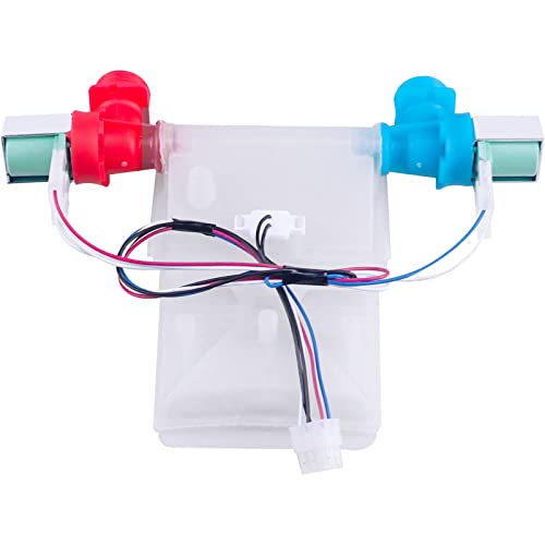 W11210459 Washer Water Inlet Valve by PMIIO Compatible with Whir-lpool May-tag Ken-more Am-ana Cro-sley Ing-lis Ro-per Replacement for W10701459 W10838319 W10869799 PS11757114 W11038711 W11210459VP