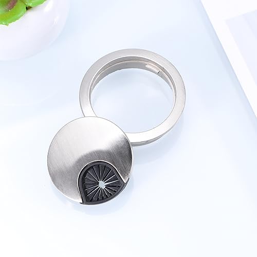 Mikikit 4pcs Zinc Alloy Round Grommet Cable Cover for Desk Cable Cord Hole Cover Under Desk Management Accessory miniatura 3