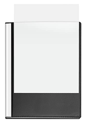 VELOFLEX 4424480 - Sichtbuch Diamond DIN A4, mit 24 Klarsichthüllen, schwarz, Präsentationsmappe, Dokumentenmappe, Portfolio Ordner, 1 Stück