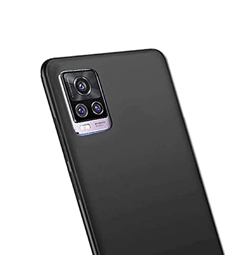 Image of Mobile Back Cover Case for Vivo V20 (Silicone Case|CameraProtection|Black SC1510)