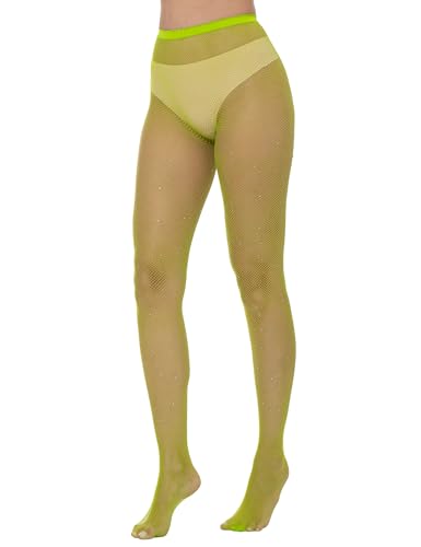 Image of Lastclream High Waisted Fishnet Tights for Women Sexy Fishnets Stockings Full Footed Fishnet Sheer Pantyhose Plus Size