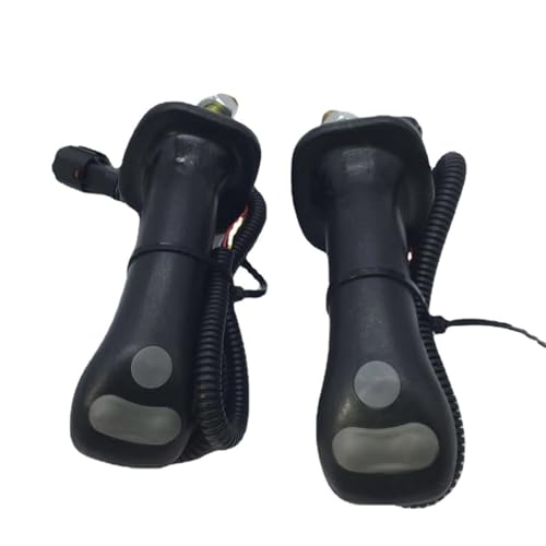 Buachois 2 Stück Bagger Joystick Griffe, Ergonomischer Metall Griff Präzise Steuerung Knopf Griff mit Langlebiger Hebel Handgefühl für DX225/DH225-9 DH300-9