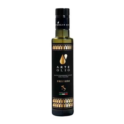 ArteOlio Prezioso Olive Oil: 100% Extra virgin cold pressed olive oil directly from Italy made in Single Estate Unordinary Rich Taste (250mL Bottle)