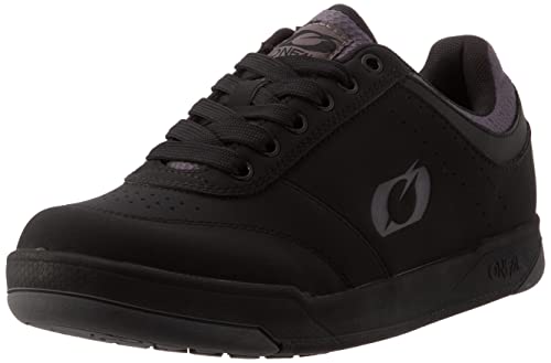 O'NEAL | Scarpe da Mountain Bike | MTB Downhill Freeride | Vegan | Massimo Equilibrio tra aderenza e Posizionamento del Piede, Traspirante | Pompe Flat V.22 Shoe | Adulto | Nero Grigio | Taglia 43