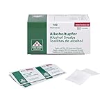 Alkoholtupfer zum Reinigen 70% Isopropylalkohol unsteril einzeln verpackt...