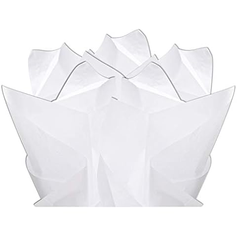 Flexicore Packaging Gift Wrap Tissue Paper | Size: 15 Inch X 20 Inch | Count: 100 Sheets | Color: White Cover