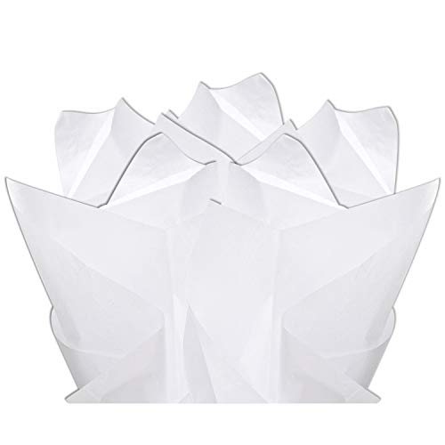 Flexicore Packaging Gift Wrap Tissue Paper | Size: 15 Inch X 20 Inch | Count: 100 Sheets | Color: White