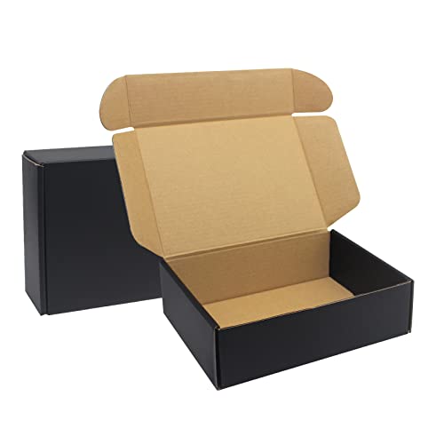 YBCPACK Paquete de 30 cajas de envío pequeñas de 7 x 5 x 2 pulgadas, caja de cartón de envío negro caja de cartón corrugado para pequeñas empresas, embalaje de regalo Cover