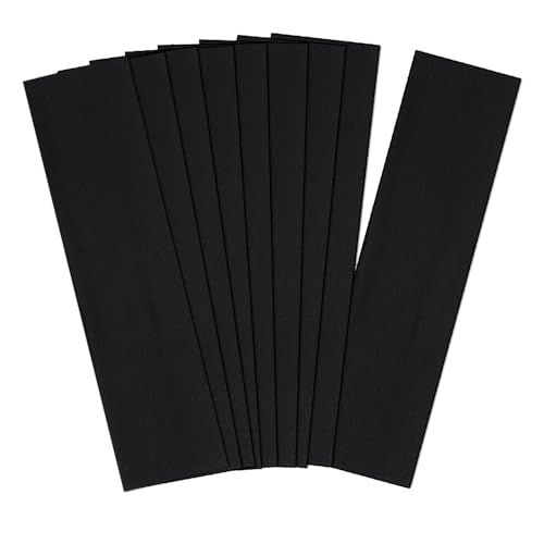 Image of 9Pcs Headbands for women Non Slip Headband, Soft Elastic Hair Bands for Women's Hair, Fashion Cotton Cloth Stretchy Sweat Bands Headbands for Sports, Makeup, Gym, Running, Yoga, Workout (Black)