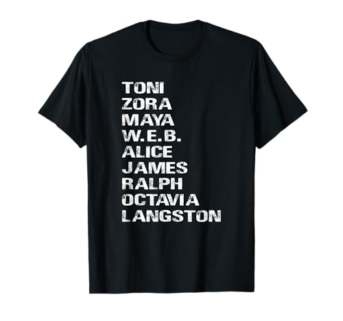 Famous Black Authors of the 20th Century T-Shirt