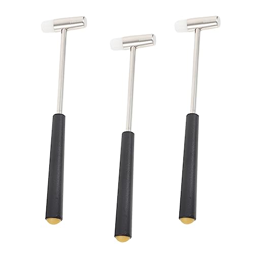 FELTECHELECTR 3pcs Boys and Girls Pounding Tool Set Double-end Blocks Hammers for Building Play