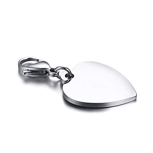 LiFashion Personalized Bible Verse Heart Keychain for Men Women,Stainless Steel Name Custom Bible Quote Scripture Cross Heart Tag Chain Necklaces Keyring Inspirational Jewelry for Baptism Gift3