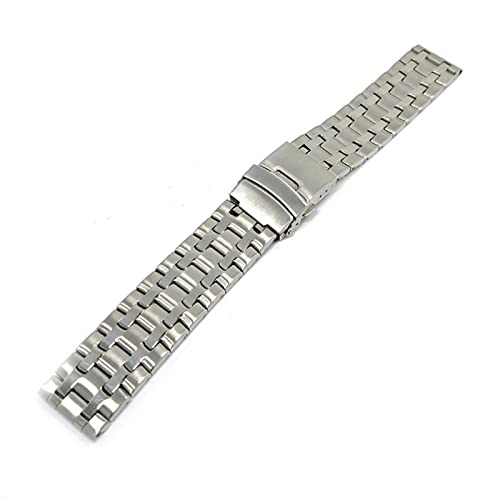 Bracelet en acier inoxydable 20 mm 22 mm solide avec extrémité incurvée pour montre - 4
